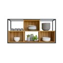 Ver imagem 3 de Prateleira Industrial com Nicho Teca Media