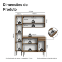Ver imagem 5 de Armário de Cozinha Compacta 137 Cm Emilly Madesa 012