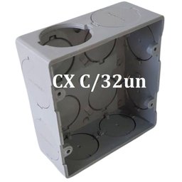 Caixa Passagem Pvc 4 X 4 Hidrossol Cinza Caixa C/32un - 2