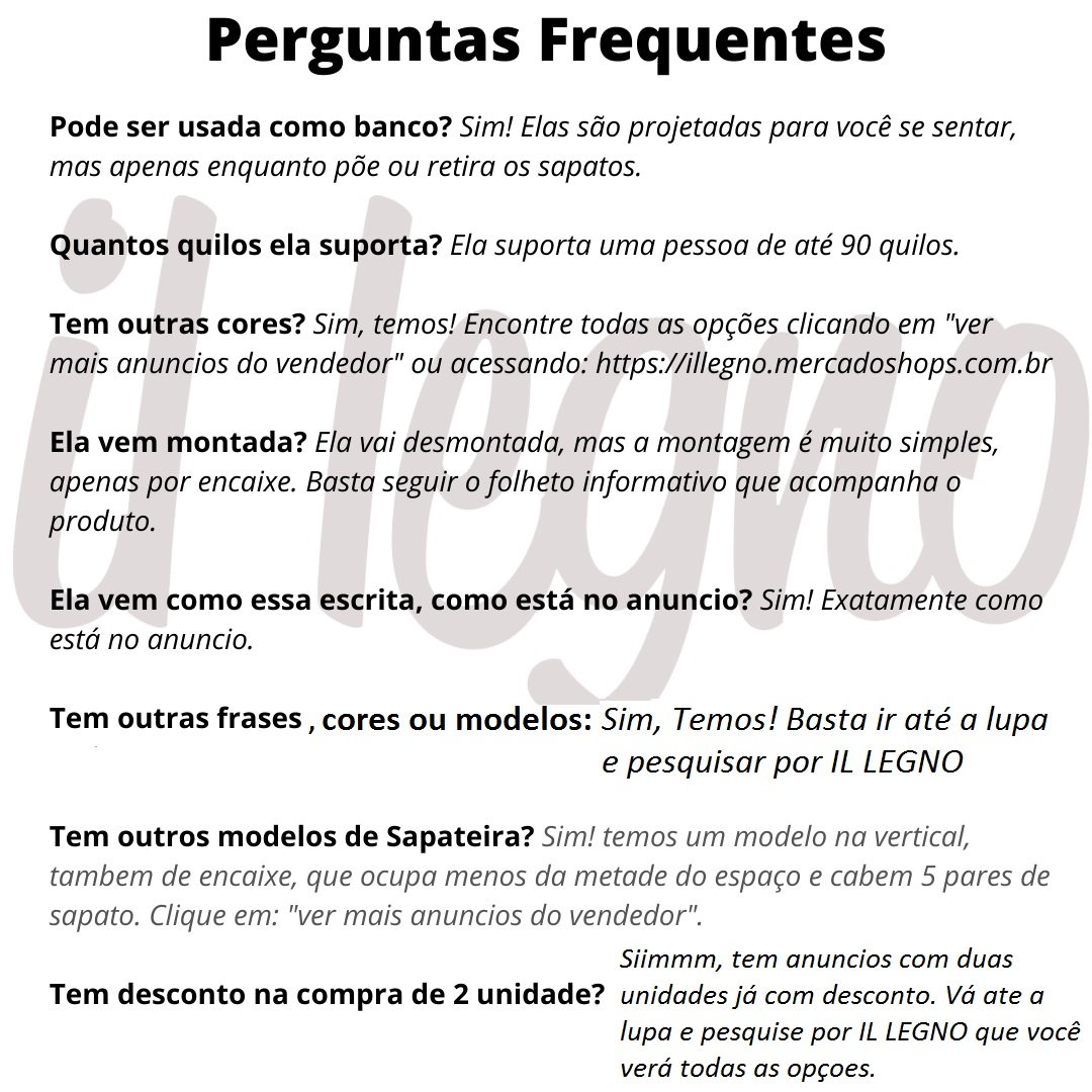 Sapateira Banco Lua Estrela para Hall Entrada  Casa ILLegno - 9