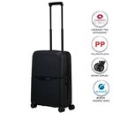 Ver imagem 4 de Mala de Bordo Magnum Eco Samsonite Polipropileno Cadeado Tsa 4 Rodas Duplas Giro 360 Preto P