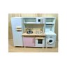 Cozinha Infantil Completa com Lavanderia Fábrica de Casinha Rosa - 1