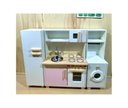 Ver imagem 2 de Cozinha Infantil Completa com Lavanderia Rosa