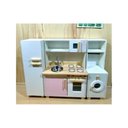Ver imagem 2 de Cozinha Infantil Completa com Lavanderia Rosa