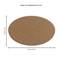 Ver imagem 3 de Tampo de Mesa em MDF de 15mm Redondo Freijó 100cm - Rimo