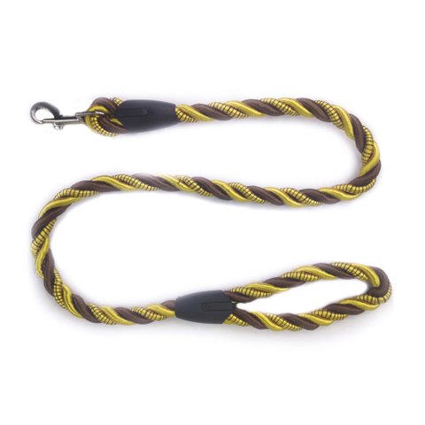 Coleira Corda de Nylon Guia Trançada Cachorro Pequeno Medio Porte Reforçada Grossa Corrente Pets