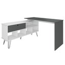 Ver imagem 1 de Mesa Escrivaninha em L Estilo Industrial Dhabi A06 - Mpozenato