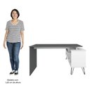 Ver imagem 5 de Mesa Escrivaninha em L Estilo Industrial Dhabi A06 - Mpozenato