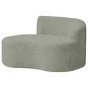 Ver imagem 2 de Sofá Curvo Malta 1 Lugar Compacto Moderno Luxo Bouclé Verde Oliva