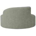 Ver imagem 5 de Sofá Curvo Malta 1 Lugar Compacto Moderno Luxo Bouclé Verde Oliva