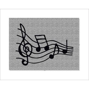 Tapete Capacho Notas Musicais