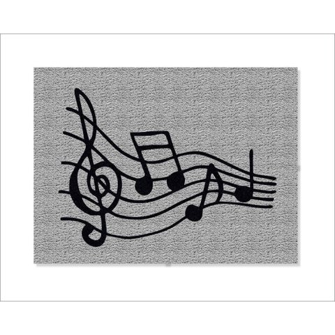 Tapete Capacho Notas Musicais