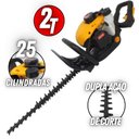 Ver imagem 2 de Podador de Cerca Viva À Gasolina Vulcan VP2450 25cc Lâmina 60cm 24mm Punho Ajustável Resistente