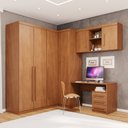 Ver imagem 1 de Guarda-Roupa Modulado 6 Peças 6 Portas 6 Gavetas Texas Marrom/Cinamomo