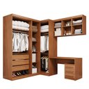 Ver imagem 4 de Guarda-Roupa Modulado 6 Peças 6 Portas 6 Gavetas Texas Marrom/Cinamomo