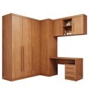 Ver imagem 2 de Guarda-Roupa Modulado 6 Peças 6 Portas 6 Gavetas Texas Marrom/Cinamomo
