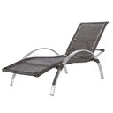 Ver imagem 6 de Espregiçadeira em aluminio e fibra sintetica com regulagem reclinavel Ipanema, piscina, jardim,