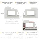 Ver imagem 4 de Treliche de Solteiro para Colchão 78 X 188 Cm Multimóveis Fg329 Branco