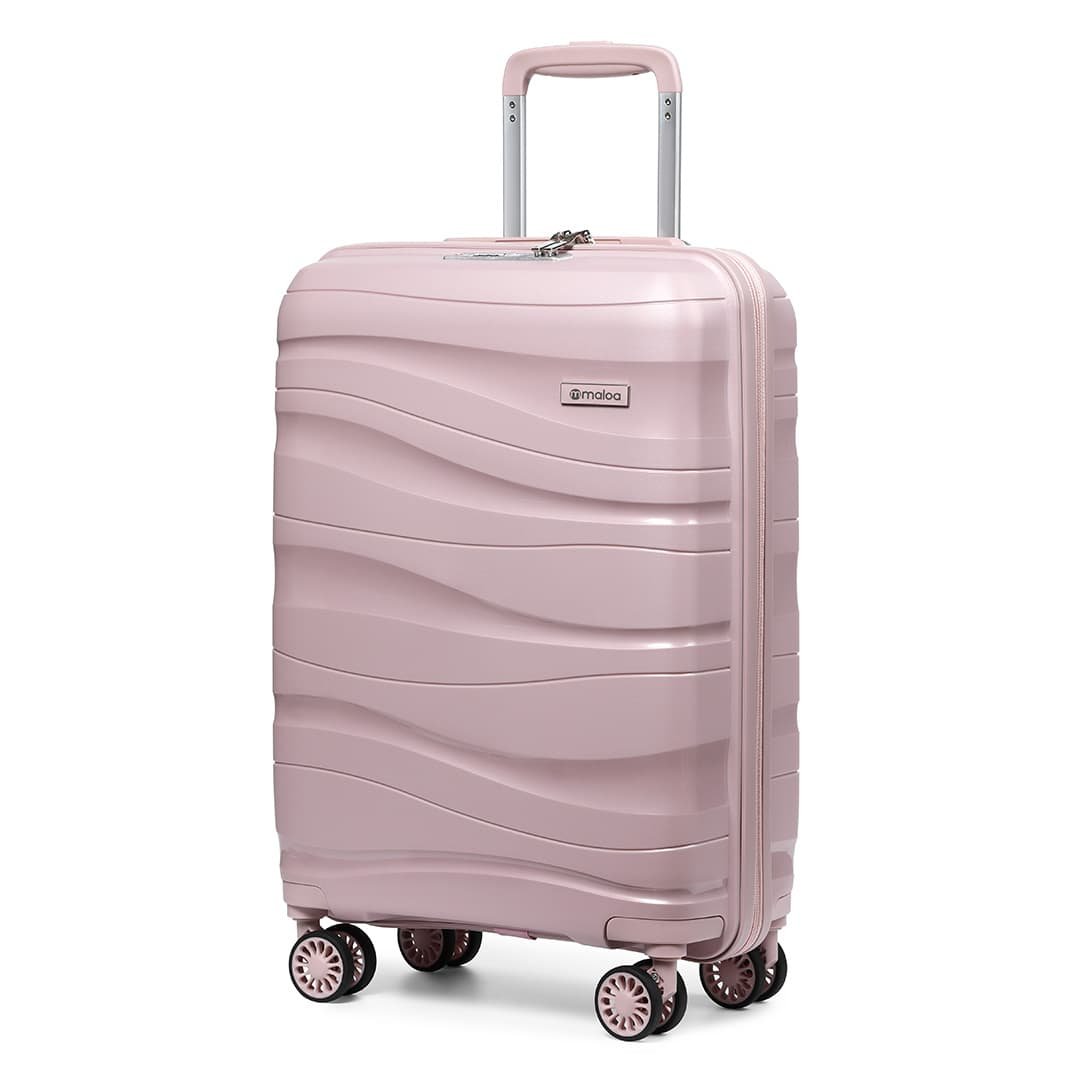 Mala de Viagem Grande 32kg em Polipropileno Ibiza Maloa Rosa