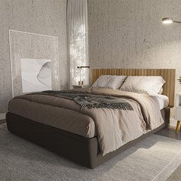 Cabeceira Ripado Modular 6 Caixas Ubatuba Cama King Size Linea Brasil - 5