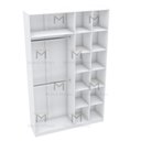 Ver imagem 5 de MÓDULO CLOSET NICHOS E CABIDEIRO DUPLO L150XP40XA240 M363.B MUNDI MOVEIS