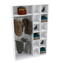 Ver imagem 1 de MÓDULO CLOSET NICHOS E CABIDEIRO DUPLO L150XP40XA240 M363.B MUNDI MOVEIS
