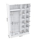 Ver imagem 2 de MÓDULO CLOSET NICHOS E CABIDEIRO DUPLO L150XP40XA240 M363.B MUNDI MOVEIS