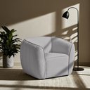 Ver imagem 2 de Poltrona Decorativa Premium Provença Bouclé Cinza Claro - Nexta Casa
