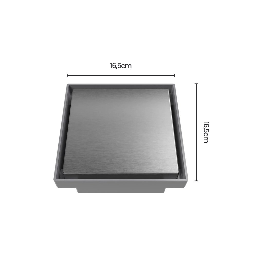 Ralo Oculto Quadrado Astra Roc15i 15cm Inox Escovado - 6