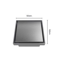 Ralo Oculto Quadrado Astra Roc15i 15cm Inox Escovado - 6