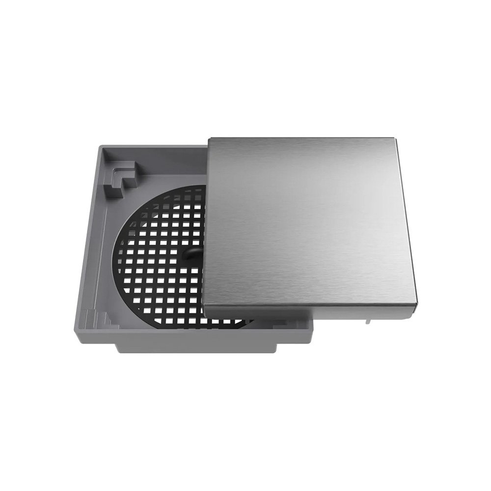 Ralo Oculto Quadrado Astra Roc15i 15cm Inox Escovado - 2