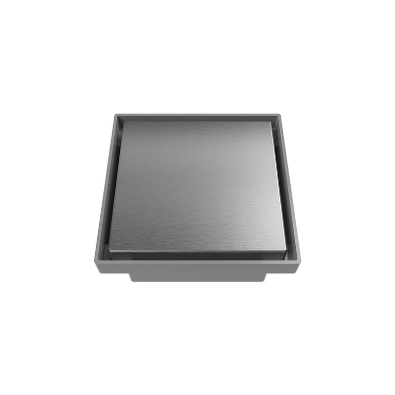 Ralo Oculto Quadrado Astra Roc15i 15cm Inox Escovado