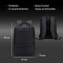 Ver imagem 4 de Mochila Notebook Isiway (preta) Carregador Usb e Amplo Espaço Isibrás Isibras