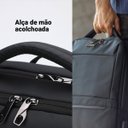 Ver imagem 2 de Mochila Notebook Isiway (preta) Carregador Usb e Amplo Espaço Isibrás Isibras