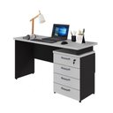 Ver imagem 2 de Escrivaninha Mesa Escritório 135cm 4 Gavetas Flex Multimóveis CR25314