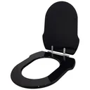 Ver imagem 2 de Assento Sanitário Poliester Hampton Preto para vaso Incepa