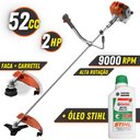 Ver imagem 1 de Roçadeira Profissional Tekna RL520ACN 52cc 2T 2HP 9000rpm Alta Rotação + ÓLEO STIHL