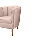 Ver imagem 5 de Poltrona Decorativa Ariel Petala com Pés de Madeira - Star Confort