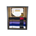 Ver imagem 4 de Porta Faixas Jiu Jitsu Quadro De Parede P/ Certificado 1391