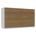 Ver imagem 1 de Armário De Cozinha Aéreo 100% MDF 120 cm 2 Portas Branco/Rustic Acordes Madesa