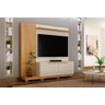Estante Home Theater Santiago para Tv Off White/cinamomo Valdemóveis - 2