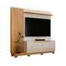 Estante Home Theater Santiago para Tv Off White/cinamomo Valdemóveis - 1