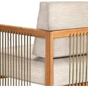 Ver imagem 3 de Poltrona Lene Estofada com Braço Corda Rami Madeira Cedro 82cm - 70746