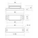 Ver imagem 2 de Fecho Magnético Porta Guarda-Roupa E Armário Marrom 8 Peças