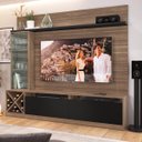 Ver imagem 5 de Estante TV até 60 Polegadas 200cm Sorrento Cristaleira Montana/Preto 2020