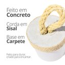 Ver imagem 5 de Peso de Porta Artesanal 1,3kg Concreto com Base Anti Risco Corda
