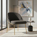 Ver imagem 2 de Cadeira Poltrona Decorativa Nuvem Premium Orgânico:bouclé Cinza Escuro