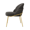Ver imagem 5 de Cadeira Poltrona Decorativa Nuvem Premium Orgânico:bouclé Cinza Escuro
