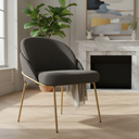 Ver imagem 1 de Cadeira Poltrona Decorativa Nuvem Premium Orgânico:bouclé Cinza Escuro