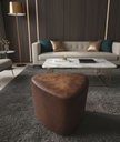 Ver imagem 1 de Puff Pera Topo Courvin e Lateral Boucle Marrom